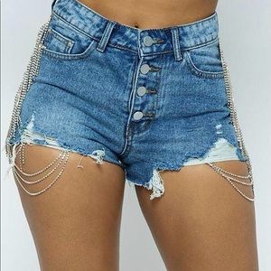 Rhinestone shorts